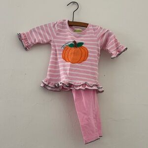 Pink Striped Pumpkin Outfit